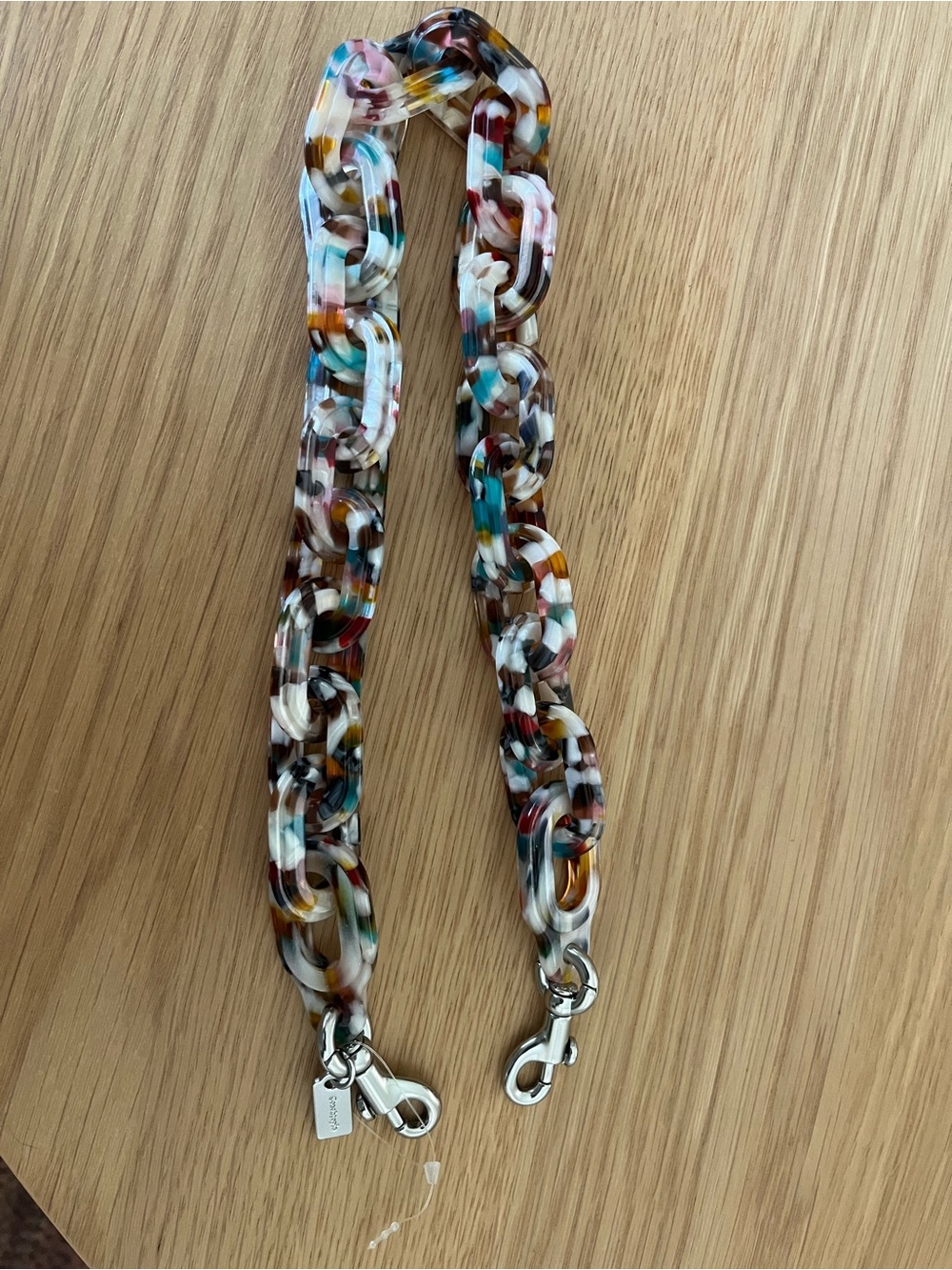 Coach - Coachtopia Resin Bag Chain in Cloud Multi colour - New / Never Used - Picture 2 of 8